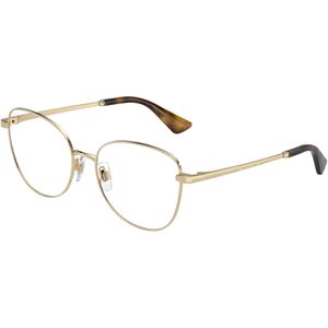 Dolce & Gabbana Vrouw DG1355 1365 Optische monturen Staal Goud Transparant Vlinder Normaal