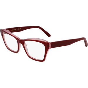 Ferragamo Vrouw SF2951N 614 Optische monturen Acetaat Rood  Hurken Normaal Normaal