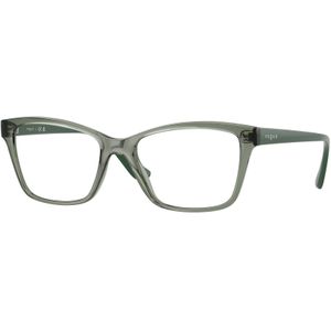 VOGUE EYEWEAR Vrouw VO5420 3086 Optische monturen Geïnjecteerd Groente Transparant Kussen Normaal