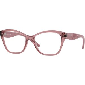 VOGUE EYEWEAR Donna VO5628 3198 Optische monturen Nylon Rosa Trasparente Geometrica Normale