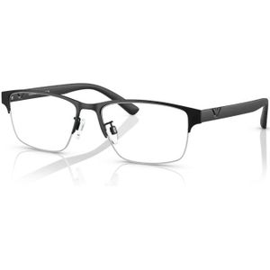 Emporio Armani Man EA1138 3001 Optische monturen Metaal Zwart Transparant Kussen Normaal