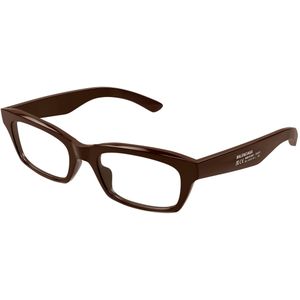 Balenciaga Man BB0427O 005 Optische monturen Acetaat Bruin Transparant Kwadraat