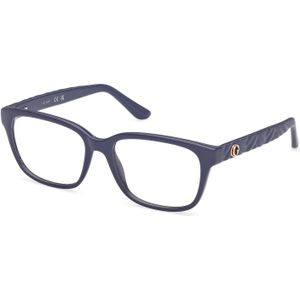 Guess Vrouw GU50308 090 Optische monturen Acetaat Blauw  Kwadraat Normaal