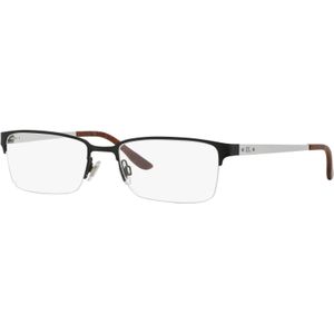Ralph Lauren Man RL5089 9281 Semi Glansend zwart Optische monturen Metaal Zwart Transparant Hurken Normaal