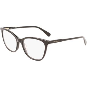 LONGCHAMP Unisex LO2694 001 Optische monturen Plastic Zwart  Kattenoog  Fotochromatisch