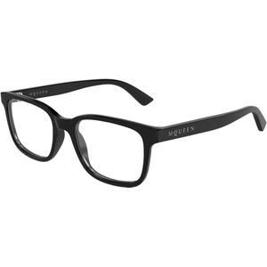 Alexander McQueen Man Alexander McQueen AM0541O 007 Optische monturen Acetaat Zwart Transparant Kwadraat