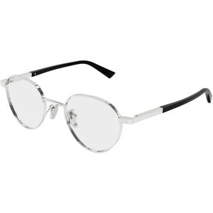 Gucci Man GG1963O 001 Optische monturen Metaal Zilver Transparant Rotonde