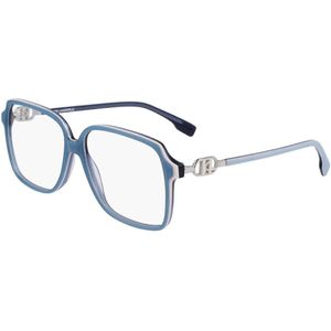 Karl Lagerfeld Vrouw KL6091 458 Optische monturen Plastic Blauw/wit  Vierkant