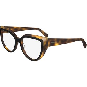 Ferragamo Vrouw SF2984 241 Optische monturen Acetaat Bruin  Kattenoog Normaal Normaal