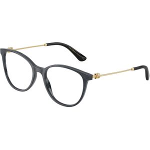 Dolce & Gabbana Vrouw DG3363 3441 Optische monturen Acetaat Grijs Transparant Vlinder Normaal