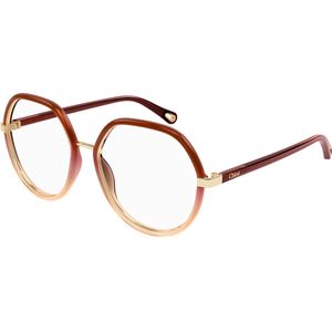 Chloé Vrouw CH0131O 011 Optische monturen Bio-geïnjecteerd Bordeaux Transparant Piloot