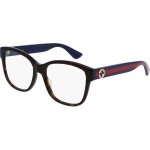 Gucci Vrouw GG0038on 003 Optische monturen Acetaat Havana/Blue  Hurken
