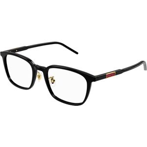 Gucci Man GG1465OA 001 Optische monturen Acetaat Zwart Transparant Hurken