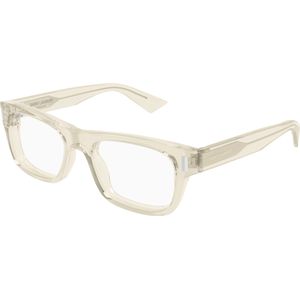 SAINT LAURENT Uniseks SL 83 OPT 004 Optische monturen Acetaat Geel Transparant Kwadraat