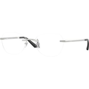 Versace Vrouw VE1314D  1001 Optische monturen Metaal Zilver Transparant Geometrisch Normaal