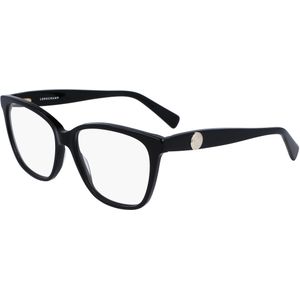 LONGCHAMP Vrouw LO2715 001 Optische monturen Acetaat Zwart  Hurken Normaal Normaal