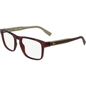 Lacoste Uomo L2972 601 Optische monturen Bio-iniettato Bordeaux  Squadrata Normale