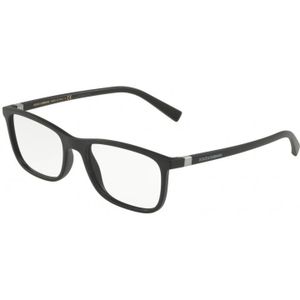 Dolce & Gabbana Man DG5027 2525 Optische monturen Nylon Zwart Transparant Kussen Normaal