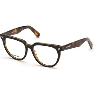 Dsquared2 Vrouw DQ5327 055 Optische monturen uitstel Acetaat Havana  Rotonde