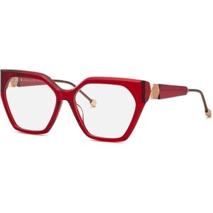 Philipp Plein Vrouw VPP068S plein Queen 0v64 Optische monturen Acetaat Rood  Geometrisch