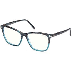 TOM FORD Vrouw FT5989-B 55 Optische monturen Acetaat Havana  Hurken Normaal