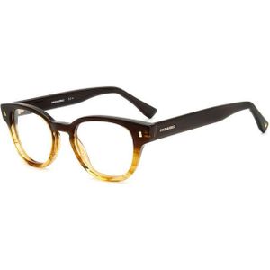 Dsquared2 Man D2 0057 EX4 Optische monturen Acetaat Bruin  Rotonde