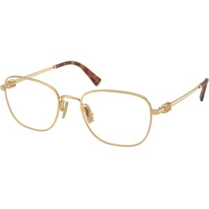 Miu Miu Donna MU 50WV 5AK1O1 Optische monturen Metallo Oro Trasparente Squadrata Normale