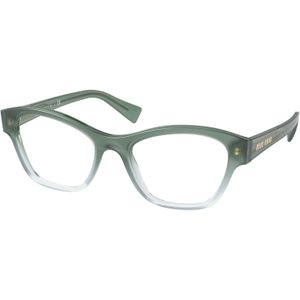 Miu Miu Vrouw MU 08TV 07T1O11 Optische monturen Plastic Groente  Hurken