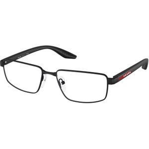 Prada Linea Rossa Man PS 52RV DG01O11 Optische monturen Metaal Zwart Transparant Hurken Normaal