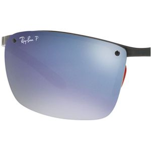 Ray - Ban Man Paar vervangende lenzen Ray - Ban RB8305M Ferrari Vervanglenzen Koolstof  Grijs/blauw Hurken Gepolariseerd Spiegel