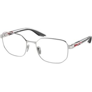Prada Linea Rossa Man PS 50QV 1BC1O11 Optische monturen Metaal Zilver Transparant Geometrisch Normaal