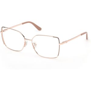 Guess Vrouw GU50223 59 Optische monturen Metaal Beige  Hurken Normaal