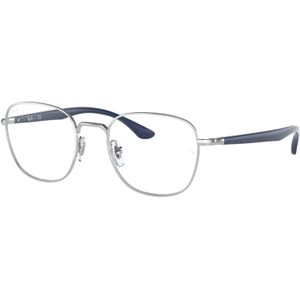 Ray - Ban Unisex RX6477 2501 Optische monturen Metaal Zilver  Hurken