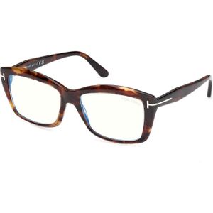 TOM FORD Vrouw FT6065-B 055 Optische monturen Acetaat Havana  Kwadraat Normaal