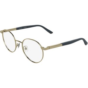 Calvin Klein Unisex CK25112 717 Optische monturen Metaal Goud  Rotonde Normaal