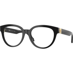 Versace Vrouw VE3384  GB1 Optische monturen Acetaat Zwart Transparant Rotonde Normaal