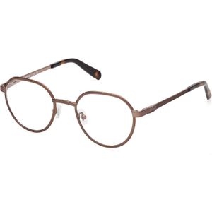 Guess Man GU50239 37 Optische monturen Metaal Bronzen  Rotonde Normaal