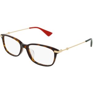 Gucci Vrouw GG0112OA 002 Optische monturen Acetaat Havana  Hurken