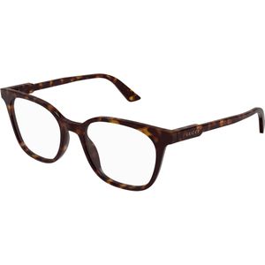 Gucci Man Gucci GG1821O 002 Optische monturen Acetaat Havana Transparant Rotonde