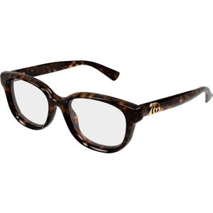 Gucci Vrouw GG1978O 006 Optische monturen Geïnjecteerd Havana Transparant Kwadraat