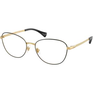 Ralph Lauren Vrouw Ralph Lauren RA6063 9443 Optische monturen Metaal Zwart Transparant Rotonde Normaal