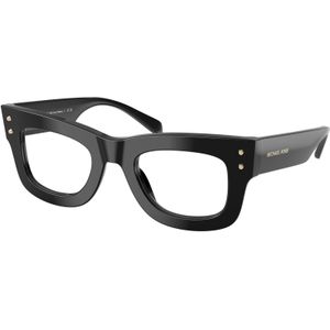 Michael Kors Donna MK4160 Coral Gables 3005 Optische monturen Acetato Nero Trasparente Squadrata Normale