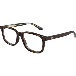 Montblanc Man Montblanc MB0452O 003 Optische monturen Acetaat Havana Transparant Kwadraat