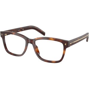 Prada Uomo PR B10V 15W1O1 Optische monturen Acetato Tartaruga Trasparente Squadrata Normale