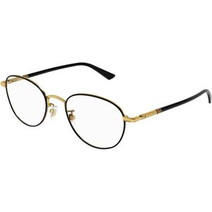 Gucci Vrouw GG1128OJ 001 Optische monturen Titanium Zwart  Rotonde