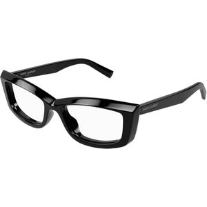 SAINT LAURENT Vrouw SL 658 OPT 001 Optische monturen Acetaat Zwart Transparant Kattenoog