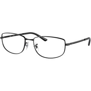 Ray - Ban Unisex RX3732V 2509 Optische monturen Metaal Zwart Transparant Geometrisch Normaal