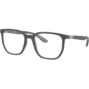 Ray - Ban Unisex RX7235 5521 Optische monturen Kijkje Grijs Transparant Geometrisch Normaal