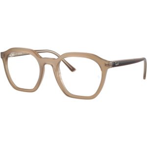 Ray - Ban Unisex RX7238 Alice 8355 Optische monturen Acetaat Bruin Transparant Geometrisch Normaal