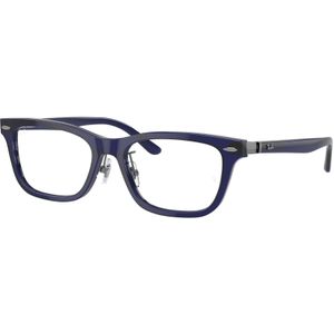 Ray - Ban Unisex RX5426D 8288 Optische monturen Acetaat Blauw Transparant Kussen Normaal
